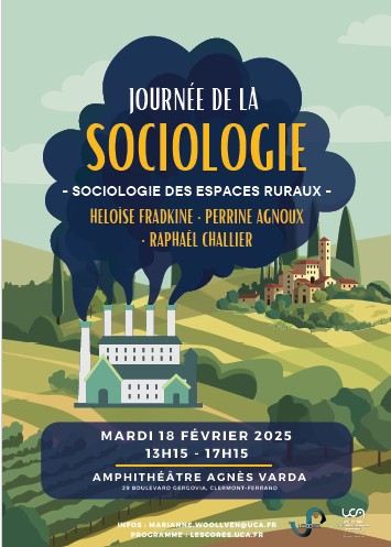 Affiche de la journée Sociologie des mondes ruraux organisée par le Lescores